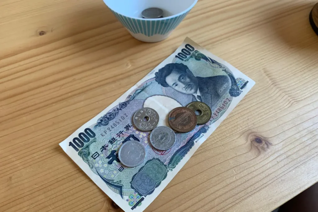 Dinero en yenes japoneses necesario para controlar el presupuesto al organizar un viaje a Japón.
