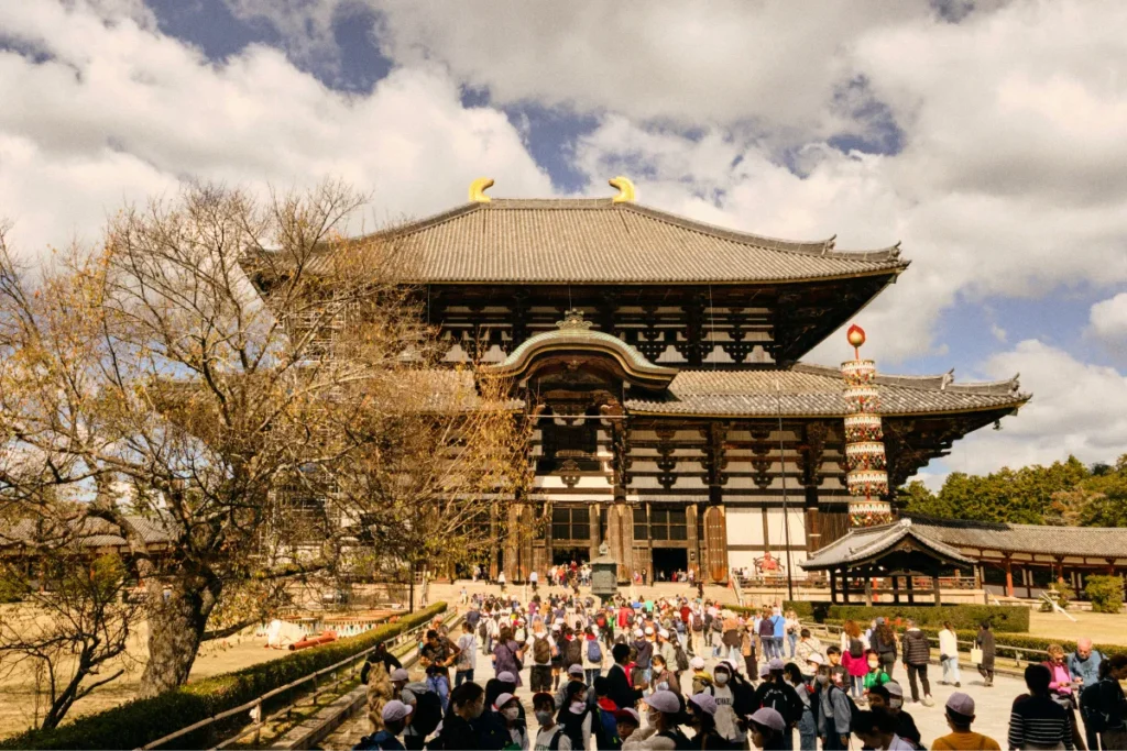 Gran templo Todaiji en Nara, patrimonio histórico de Japón.